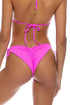 Luli Fama Playa Vibes Wavey Ruched Back Tie Side Bottom